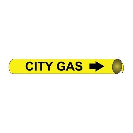 Nmc Pipemarker Precoiled, City Gas B/Y, Fits, B4017 B4017